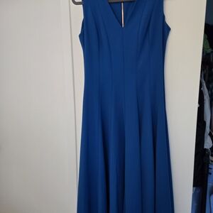 NEW! Calvin Klein Elegant Blue Sleeveless Dress. Size 6